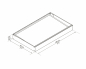 Preview: Palram-Canopia Tür Vordach SOPHIA 1600 (160x95x17cm) Grau - 4mm Weiß Opal